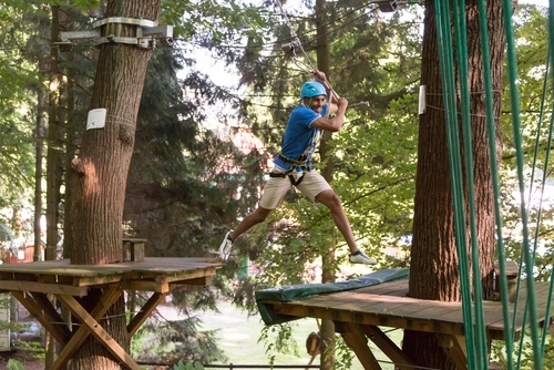 High-ropes with Adrenaline Jump