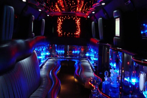 Party bus with optional male/female stripper 