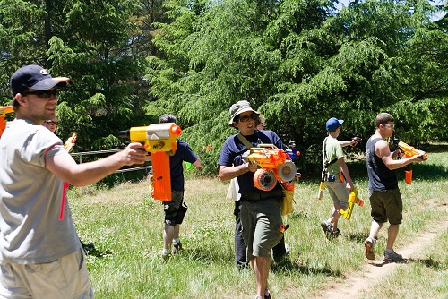 Adult Nerf Gun wars